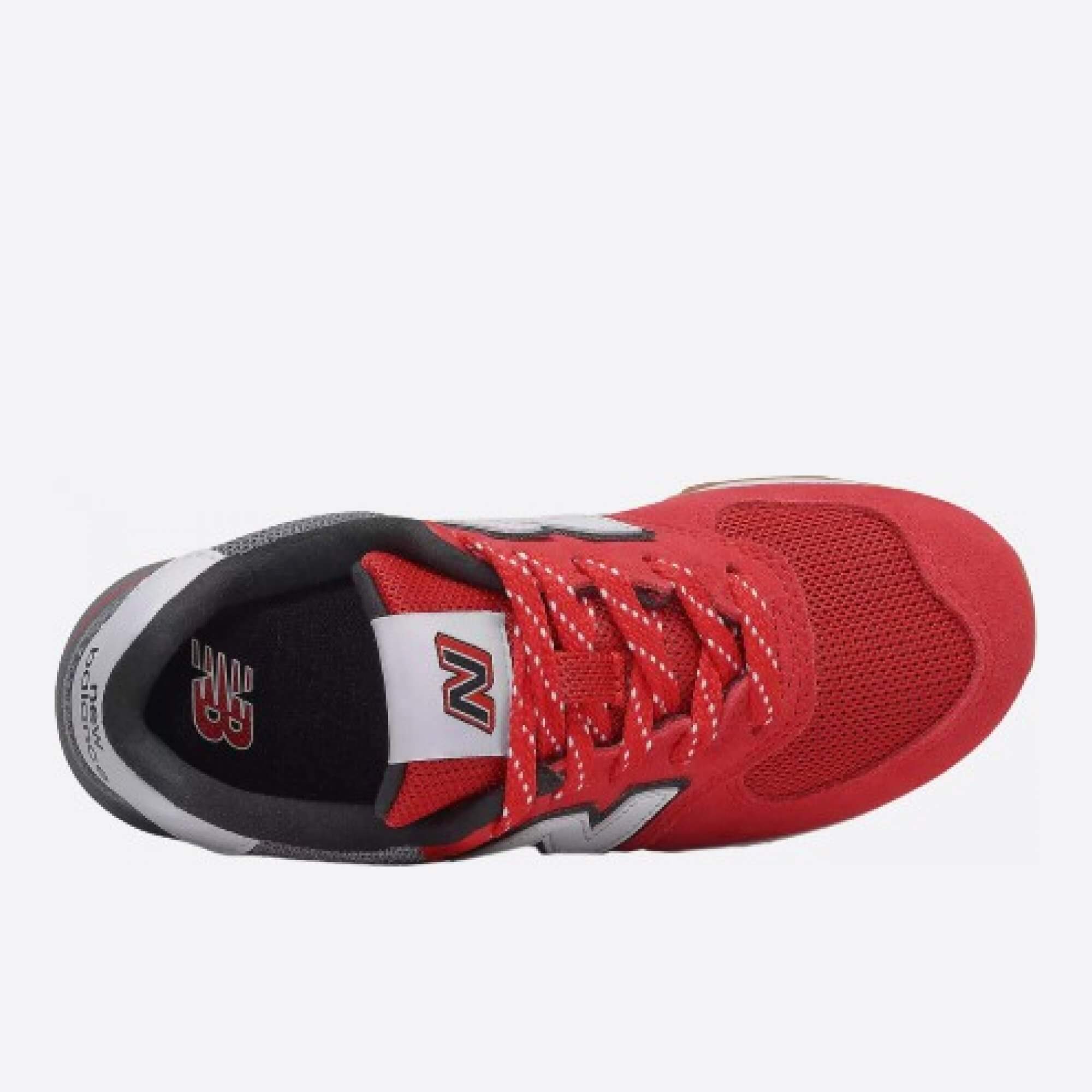 Dětské červené tenisky New Balance PC574ATG horní strana