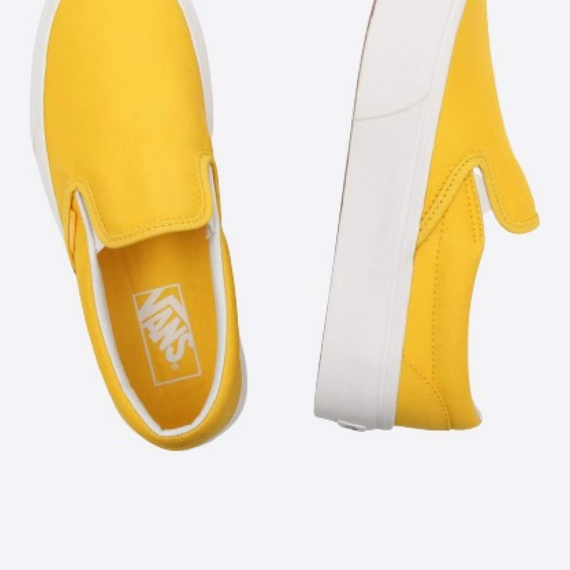 VANS UA CLASSIC SLIP-ON PLATFORM (TWILL) FREESIA/BLANC vrchní